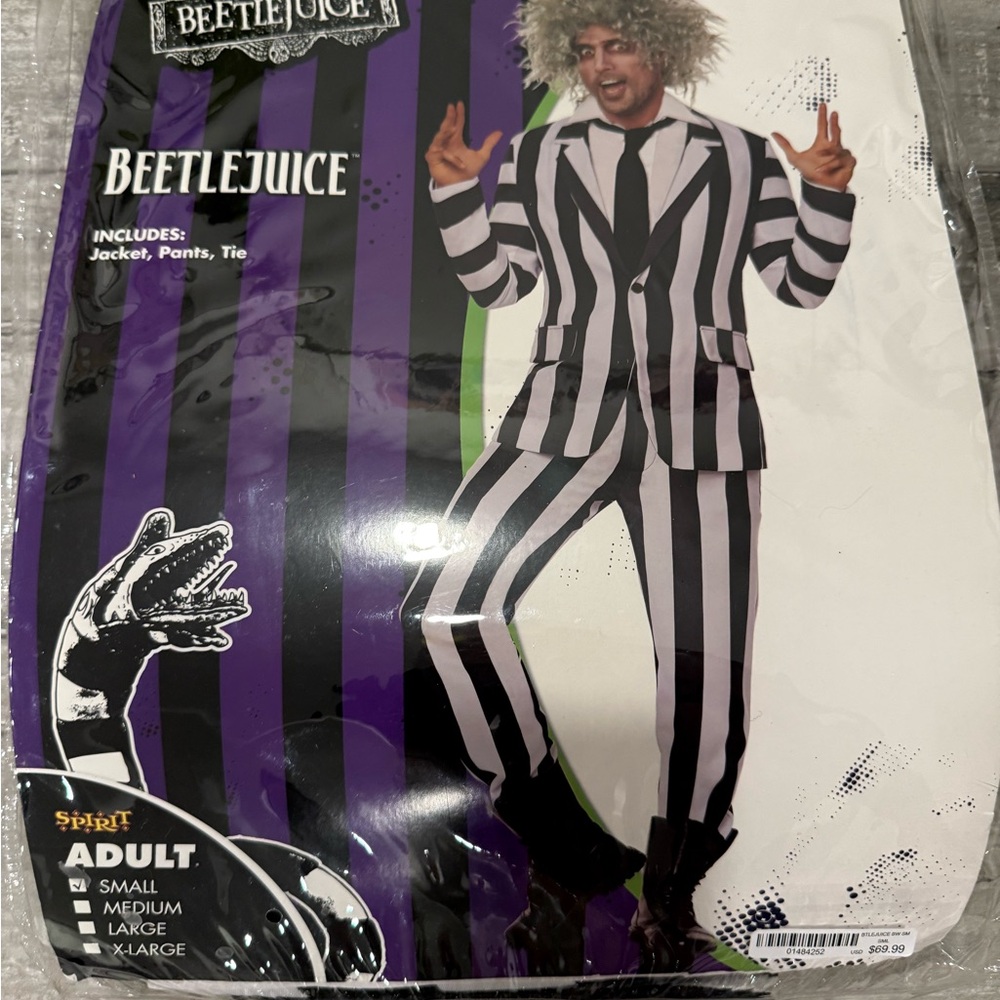Spirit Black and White Striped Costume